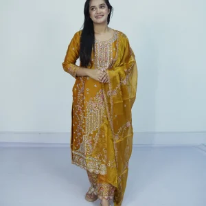 জিমাইচু জর্জেট রেডি থ্রী পিস